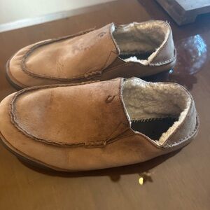 OluKai Kipuka Hulu Covertible Genuine shearling Lined Slipper Men’s Size 10M